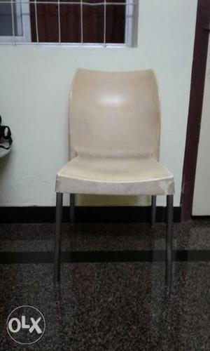 High quality Fibre chair. Yellow color. Medium