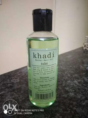 Khadi herbal hair oil. MRP 130. Used once.