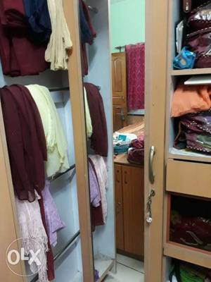 Mdf Almirah with mirror,locker,dressing
