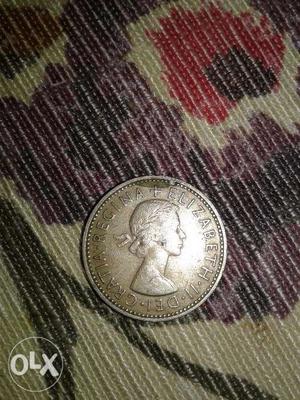 One shilling  coin united kingdom elizabeth 2 fid