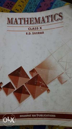 R.d. Sharma Mathematics (x) 1 year old