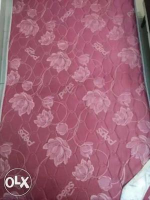 Red And White Floral Mattress