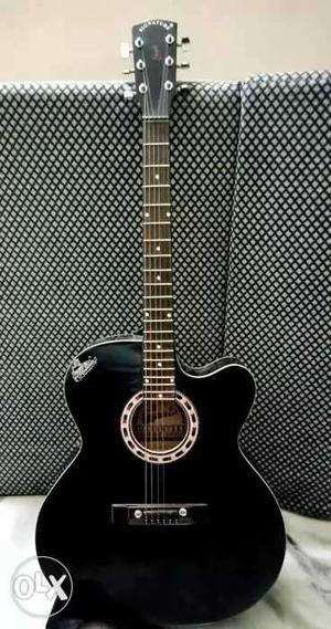Signature Black Acoustic Guitar