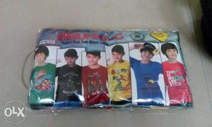 Six piece brand new tshirt For sell