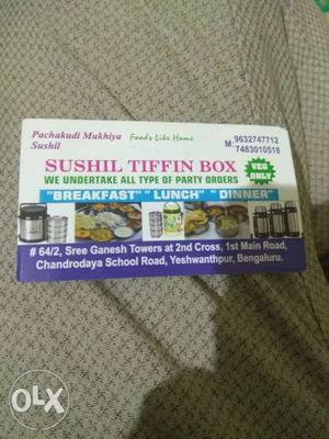 Sushil Tiffin Box Paper