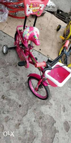 Toddler's Red Trike With Traning Wheels