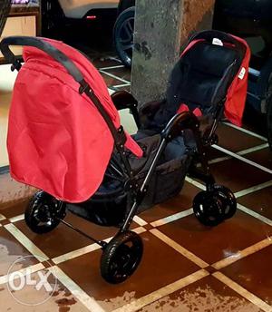 Toy House Twin Baby Stroller 6 Month Used