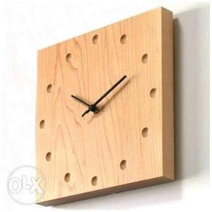 Wooden clocks with 2 yr warranty