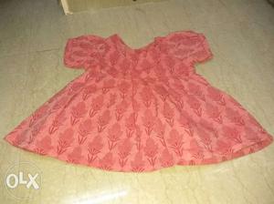 1 to 2 year old Baby frock length 16, chest 18