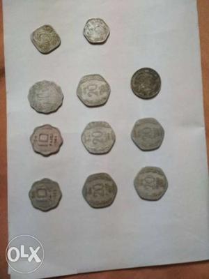 5, 10, And 20 Indian Paise Coin Lot