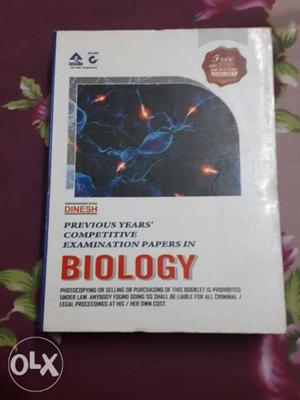 A set of Dinesh objective Biology books. 