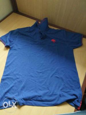 Abercrombie & Fitch Blue Polo T Shirt ! Size: XL