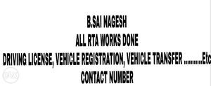 All RTA works done contact me 