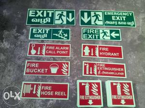 Auto Glow Type safety signage Board