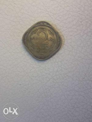 Beige 2 Indian Coin