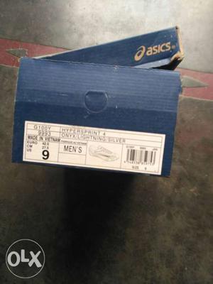Blue Asics Shoe Box