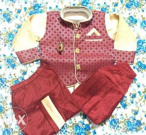 Brand new traditional wear for baby boy. 8-12
