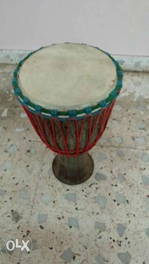 Brown And White Percussion Drum