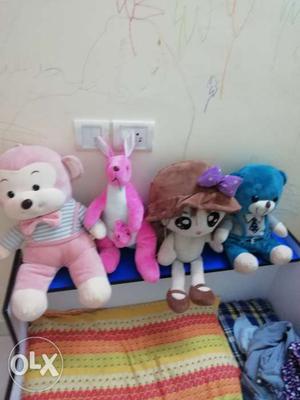 Educational, soft toys and one kids table