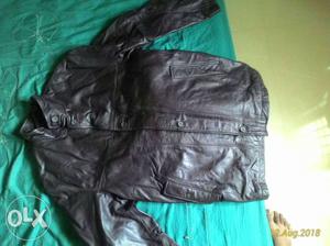 Leather jacket (imported) Brown in fine condition.