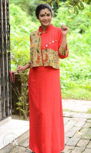 Letest kurti collection jacket kurti