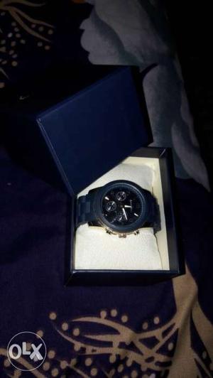 Mast&Harbour watch for sale with box Navy blue colour