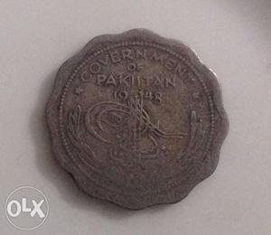 Pakistani coin of first year of independent