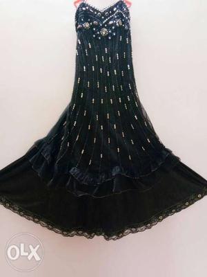 Party wear black gown for 8-10 year old girls  cm