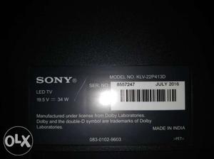 Sony Led Tv 22 Inches