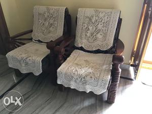 Two single chair and three seated sofa for sale
