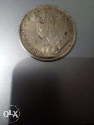 Very OLD Silver Coin of GEORGE V KING EMPEROR (YEAR- &