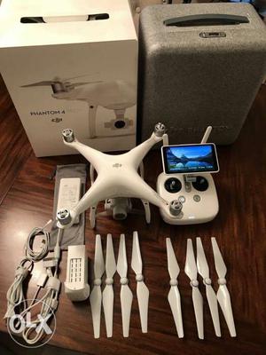 White DJI Drone With Box