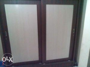 2 Wardrobes with Cupboard and 2 Double Beds with
