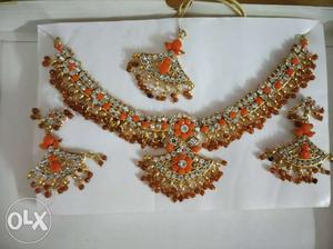 2 set jewellery kundan set party wear only one time used