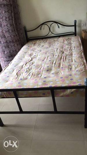 Bed without mattress