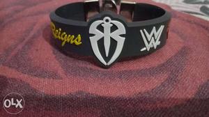 Black WWE Silicone Bracelet