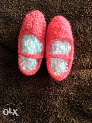 Hand made new baby boots for 1 year old baby