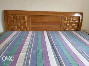 King Size solid wood bed for sale (without