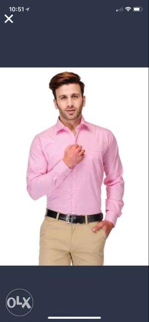 Men's Pink Dress Shirt Screenshot