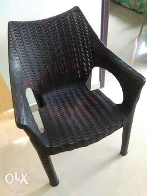 Moulded virgin plastic chair, 3 months old.