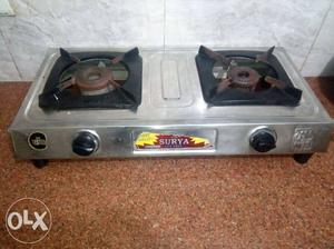 New 2month old only Cooking gas silender and dubble burnar