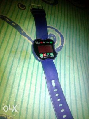 Purple And Black Smart Watch