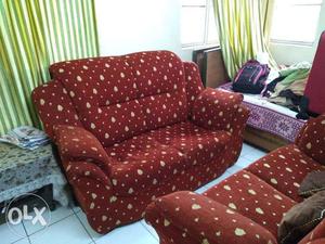 Red And White Polka Dot Sofa Chair