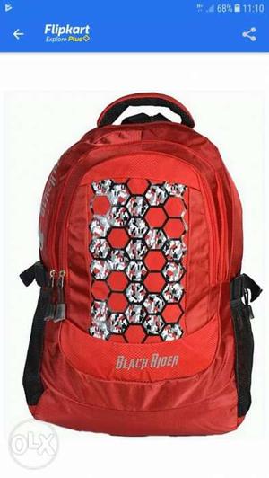 Red Backpack worth ₹ in flipkart