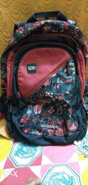 Red, Black, And Teal Backpack