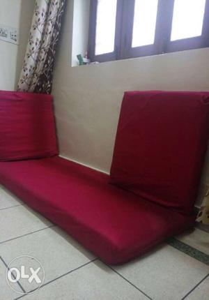 Red Fabric Sofa Sheets