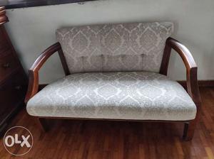 Solid teak wood sofa. excellent condition. foam