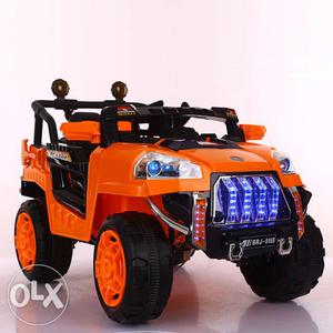 Toddler's Orange And Black Ride On Toy