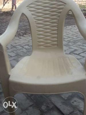 White And Gray Wooden Rocking Chair
