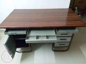 Wide office table with lot of space in table in